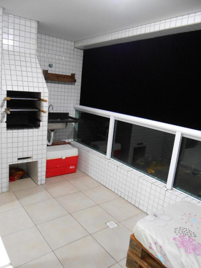 Apto Varanda Gourmet Frente Ao Mar Praia Grande (Santos) Bagian luar foto