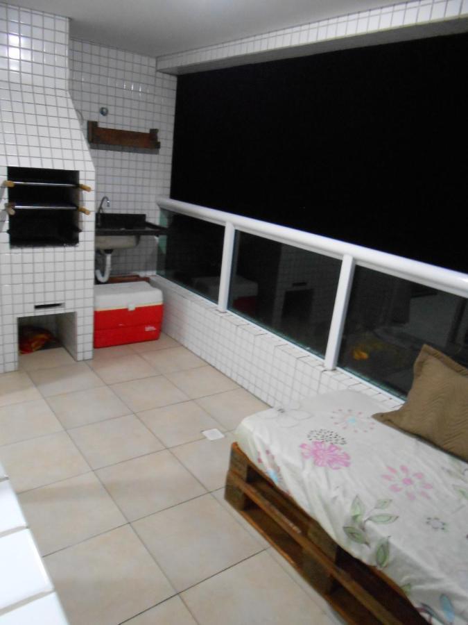 Apto Varanda Gourmet Frente Ao Mar Praia Grande (Santos) Bagian luar foto