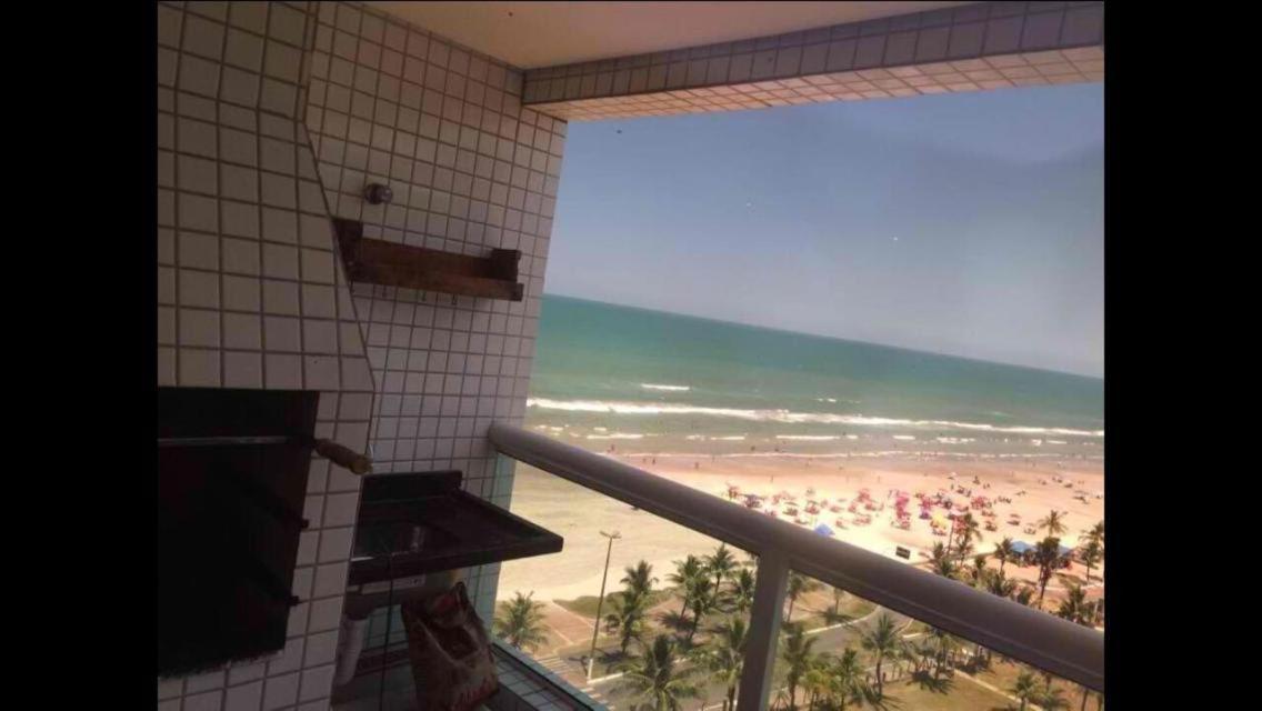 Apto Varanda Gourmet Frente Ao Mar Praia Grande (Santos) Bagian luar foto